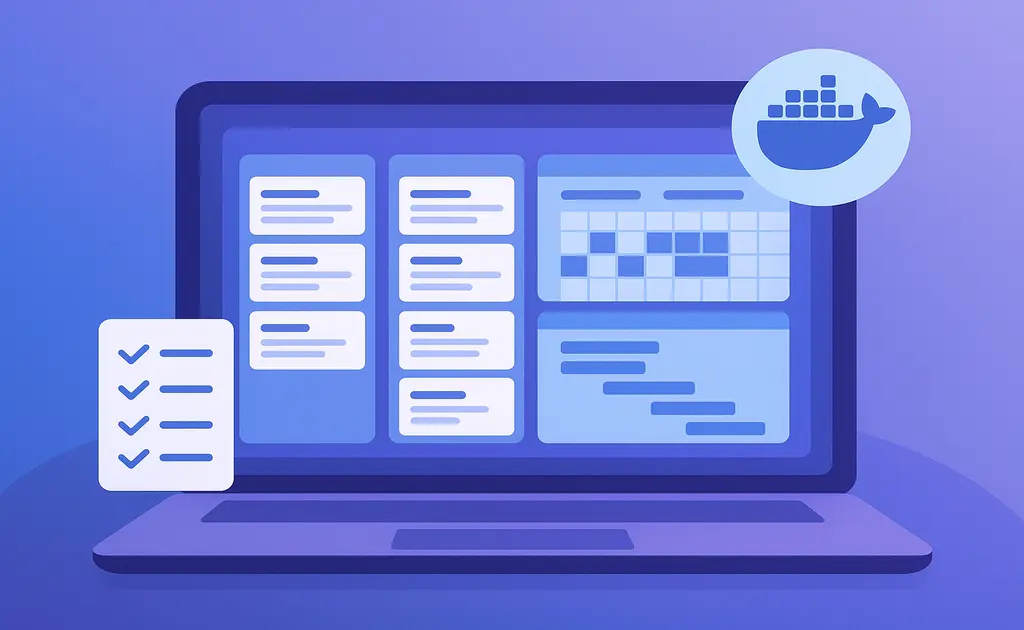 Vikunja Docker Compose - gestor de tareas self-hosted con kanban y gantt
