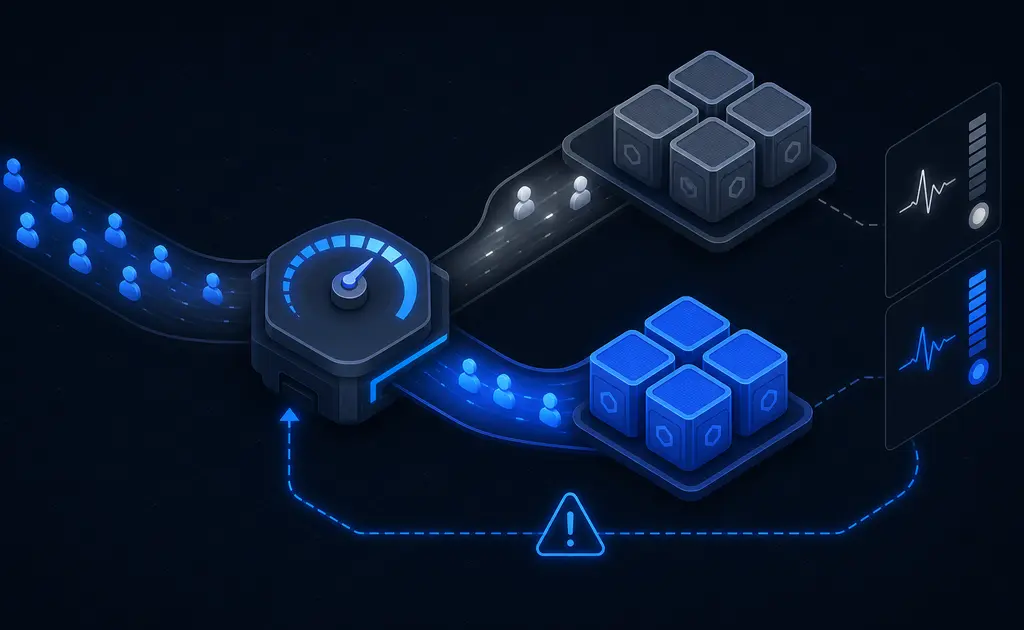 Argo Rollouts Kubernetes desplazando tráfico en un despliegue canary