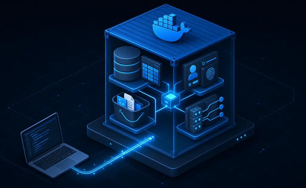 Supabase Docker Compose ejecutando un backend self-hosted completo