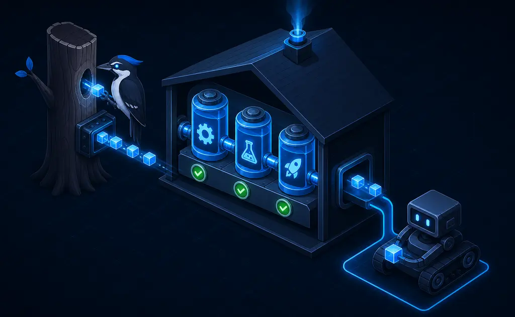 Woodpecker CI Docker Compose ejecutando un pipeline self-hosted
